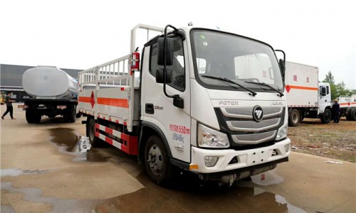 國(guó)六福田歐馬可倉欄氣瓶運(yùn)輸車 