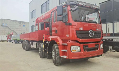 陜汽德龍前四后八隨車(chē)吊 